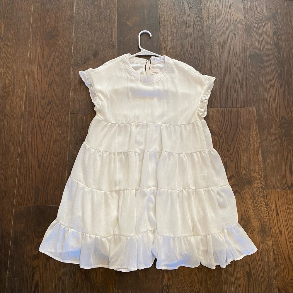 Spring White Babydoll Dress